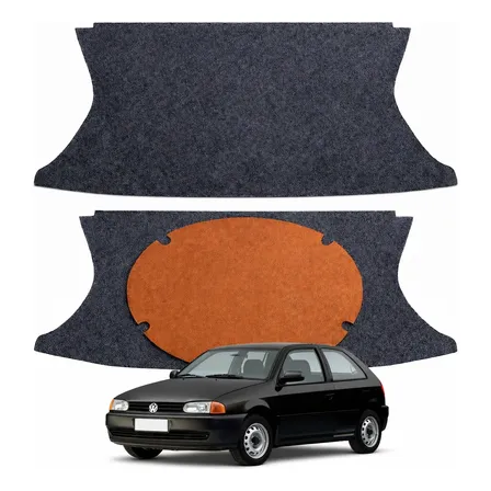 Tapete Carpete Estepe Porta Malas Vw Gol Bola G2 Com Reforço