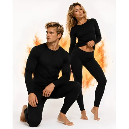 Conjunto De Frio Segunda Pele Térmica Frio Flanelado Preto
