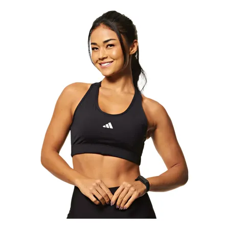 Top Treino Básico Suporte Médio Feminino Adidas *oferta*