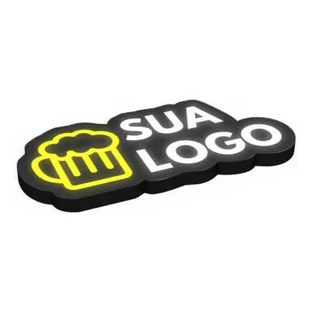 Luminoso Personalizado Bar - Sua Logo - Decoração Bar