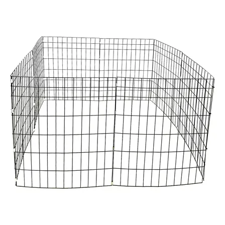 Cercadinho Móvel Pet Cachorro Gato 8 Telas Área 100x100cm