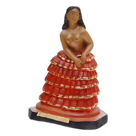 Imagem Pomba Gira Sete Saias 25 Cm Gesso Escultura Umbanda
