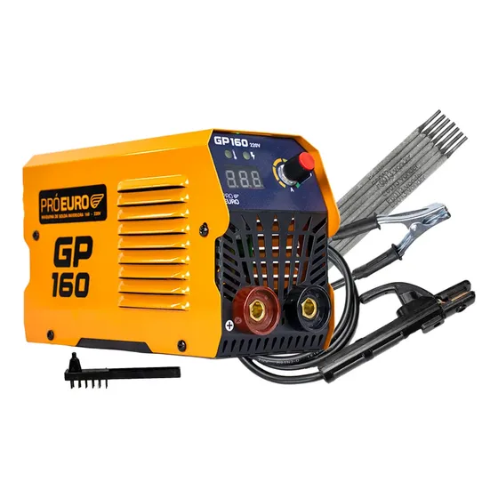 Máquina De Solda Pró Euro Gp 160 220v + Eletrodo 250g