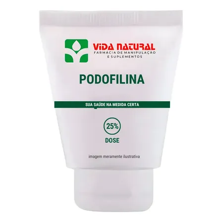 Podofilina 25% Base Creme 15gr - Removedor De Verugas
