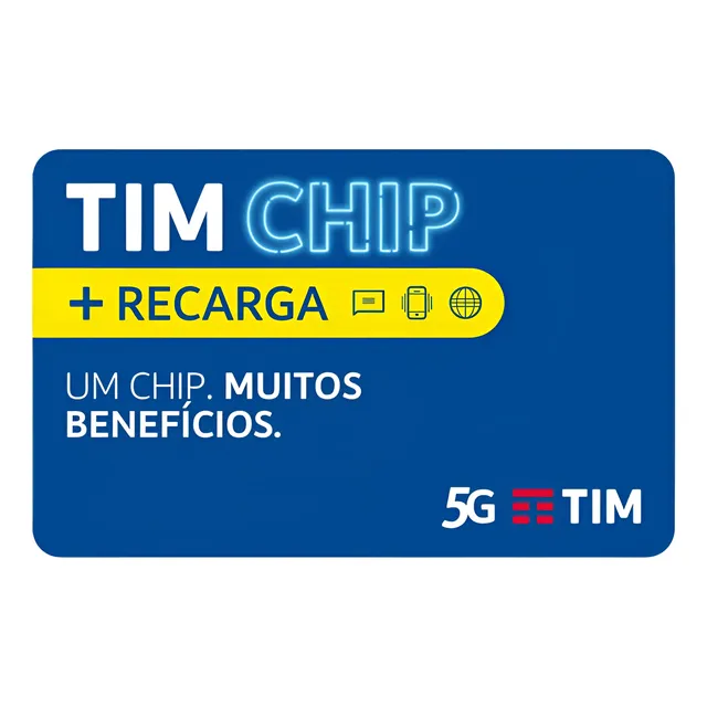 Tim Chip Pré Pago Com Recarga 3 En 1