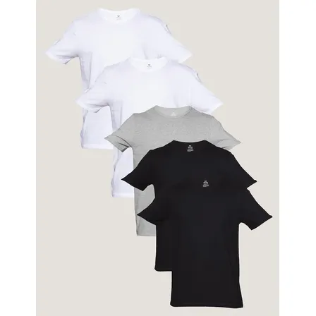 Kit Com 5 Camisetas Básicas Slim Masculina Hering
