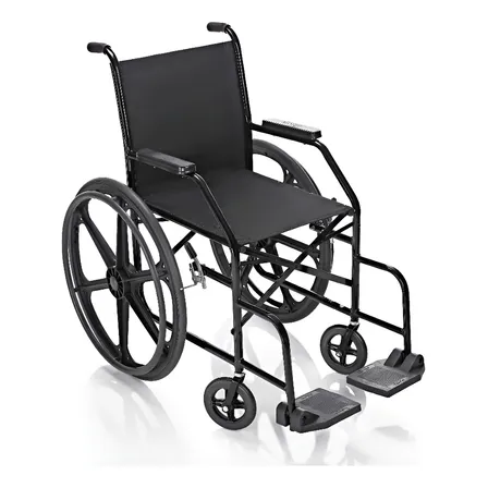 Cadeira De Rodas Simples Pl002 Prolife Com Pneu Inflável