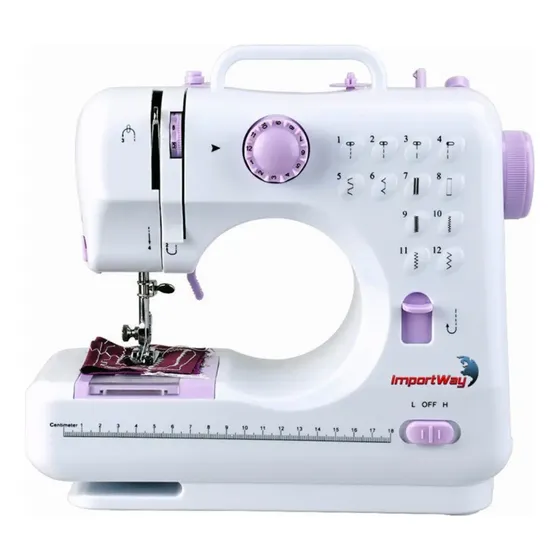Máquina De Costura Elétrica Portátil Bivolt 12 Pontos Linha