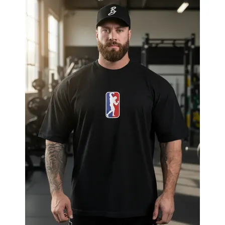 Camiseta Oversized Academia Top Musculação Treino Masculina