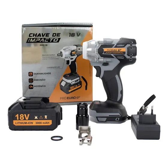 Chave Impacto Brushless 18v 2400 Rpm Bivolt Alta Performance