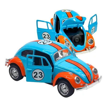 Carrinho Metal Fusca 23 Colecionador Abre Porta Capo Fricçao