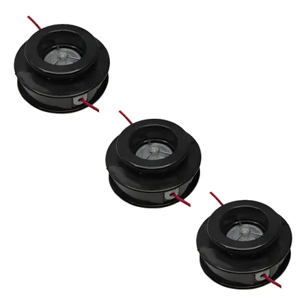 Kit 3 Carretel Roçadeira Fio Nylon Vulcan Garthen Tekna Dayo