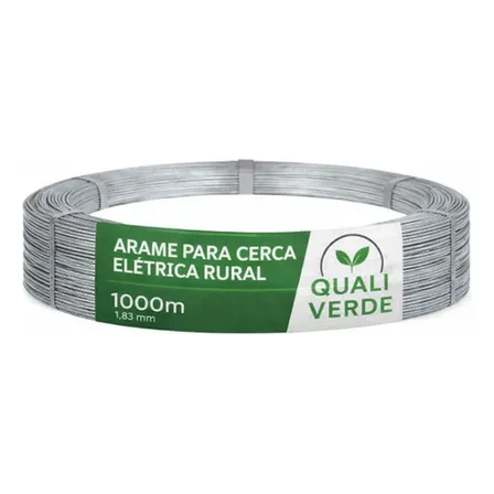 Arame Para Cerca Elétrica 1000 Bwg 15 Fio 1,83mm Galvanizada
