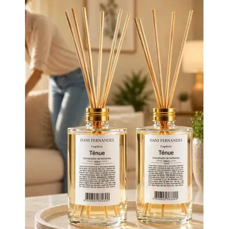 Kit 2 Refil Aromatizador Dani Fernandes Tênue 500ml Varetas
