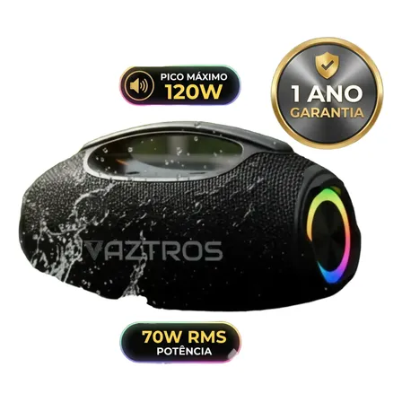 Caixa De Som Bluetooth Grande 70w Tws Grave Potente Premium