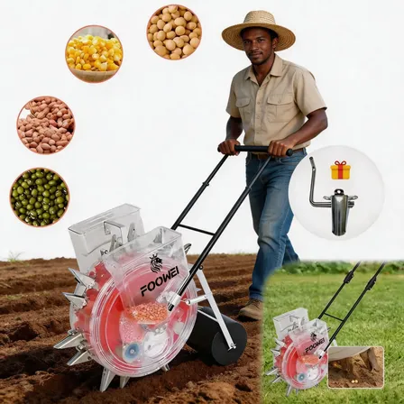 Plantadeira E Adubadeira Manual Empurrar Agricolas 14 Bicos