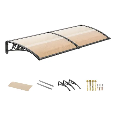 Toldo Policarbonato 2.00x90 Cm Cobertura Portas E Janelas