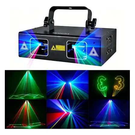 Laser Show Rgb 1000mw De Duas Pontas Dmx512 Dj Luzes Festa