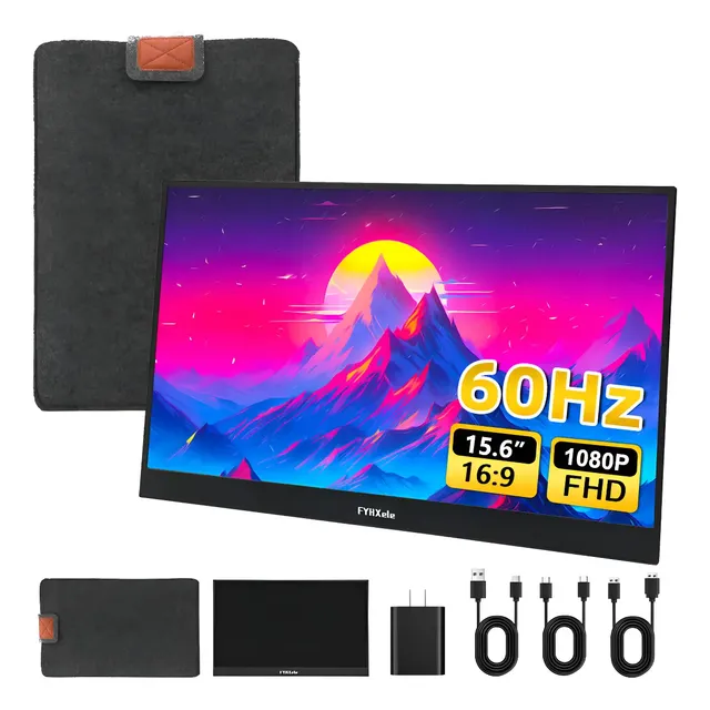 Monitor Portátil 15.6 Fyhxele 1080p Hdr Hdmi Ips