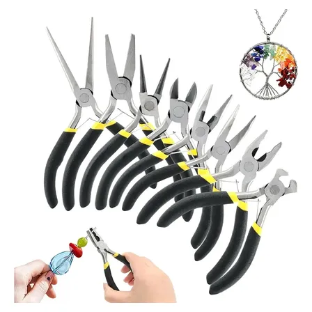 Kit 8 Alicates Anti Estática Eletrônica Bijuteria Diy Artes