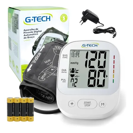 Medidor De Pressão Arterial Digital De Braço Portátil G-tech