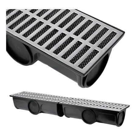 Ralo Linear 20x100 Alumínio Coletor Pluvial Tela Anti Inseto