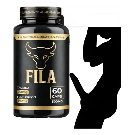 Suplemento Masculino Fila Aumenta Tamanho Natural Tadala 60