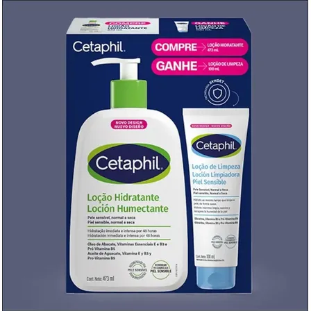 Kit Cetaphil Loção 473ml + Loção De Limpeza 100ml