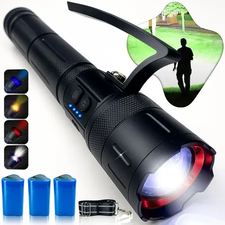 Lanterna Com Alça De Mão Tática Led Luz Forte 2km Alcance