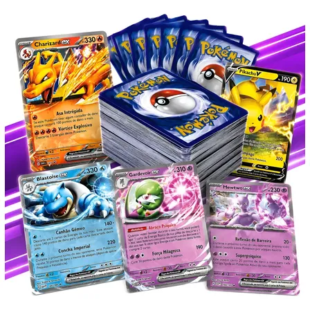Pokémon Super Pack 101 Cartas! Sem Repetição Em Português
