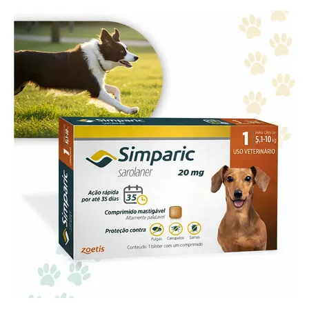 Simparic 20mg Antipulgas 5 A 10kg Zoetis 1 Comprimido
