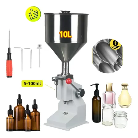 Envasadora Manual Para Líquidos E Pastosos-5 A 100ml Pronta