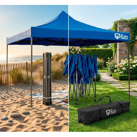 Tenda Gazebo 2x2 Sanfonado Em Aço Poliéster Bolsa Transporte