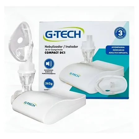 Inalador Nebulizador Adulto Infantil Bivolt Compacto G-tech