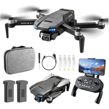 Drone S+ Com Gps E Retorno Automático Câmera 6k Hd2 Baterias