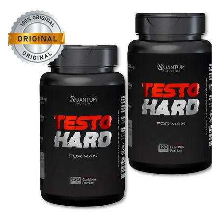 Kit 2 Testo Hard 240 Cápsulas -mais Energia Pré Treino Massa