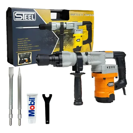 Martelete Rompedor Demolidor 2000w Profissional Steel
