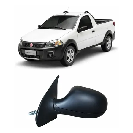 Retrovisor Strada Working 2014 Original Manual Motorista