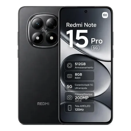 Xiaomi Redmi Note 15 Pro 5g 512gb 8gb Ram Prova D'água + Nfc