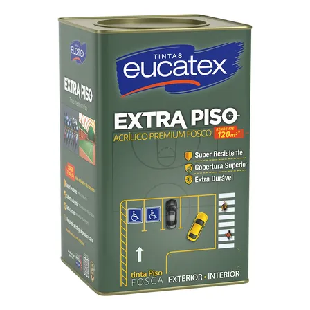 Tinta Acr Calçadas Quadras Eucatex Estacionamento Cores