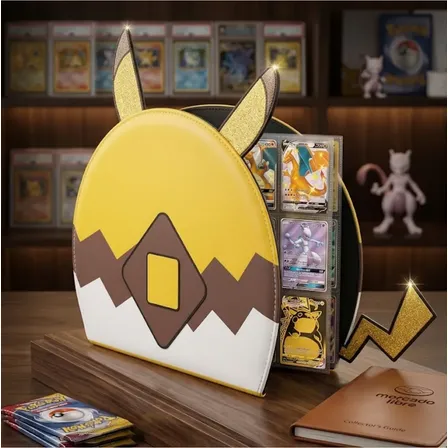 Álbum Pokémon Pikachu 400 Cartas Premium Colecionador