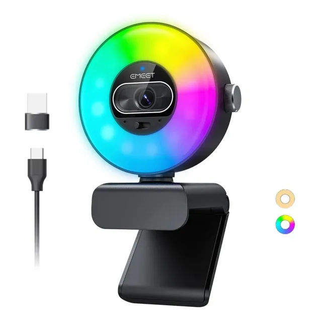 Emeet Webcam S600l 4k Camera Para Pc 1080p 60fps Microfone