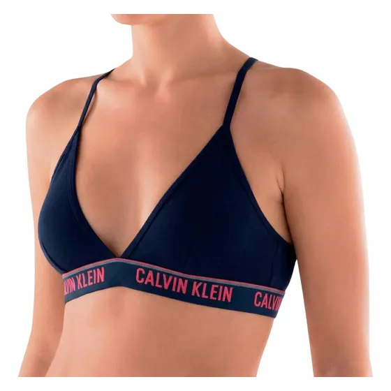 Top Sutiã Calvin Klein Algodão Cotton Alça Cruzada Sem Bojo