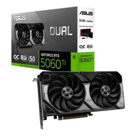Placa De Vídeo Asus Rtx 5060 Ti 8g Oc Dual Gddr7 128 Bit