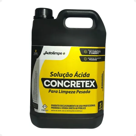 Solução Ácida Concretex 5l Autolimpe Limpeza Pesada
