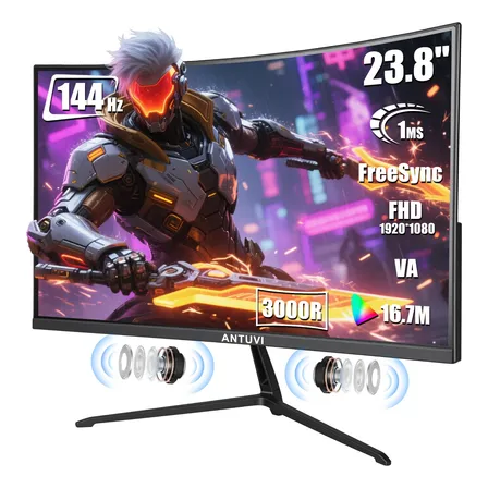 Monitor Gamer Curvo 24 3000r 144hz 1ms Fhd Alto-falante Hdmi