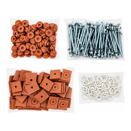 Kit 100 Parafuso Autobrocante 7,5 Cm Pvc Colonial Cerâmica