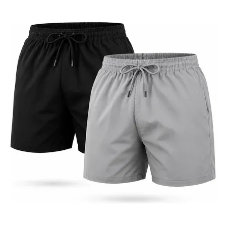 Kit 2 Shorts Grossos Tactel Masculino Verão Praia Academia