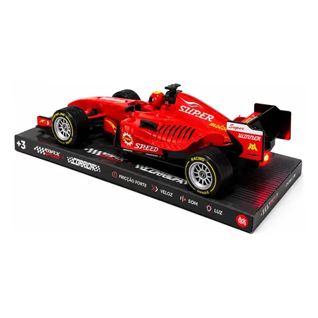 Carro Formula 1 Com Luz E Som Ronco Do Motor Speed Corrida
