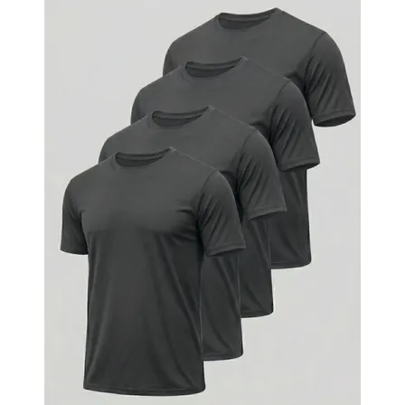 Kit 4 Camiseta Masculina Tecnologia Dry Slim Fit Manga Curta
